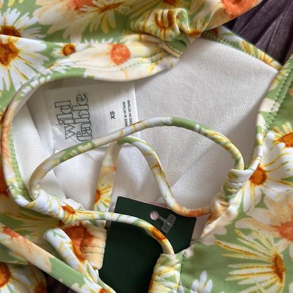 Wild Fable Floral Bikini Set - Green and Orange - Picture 7 of 7